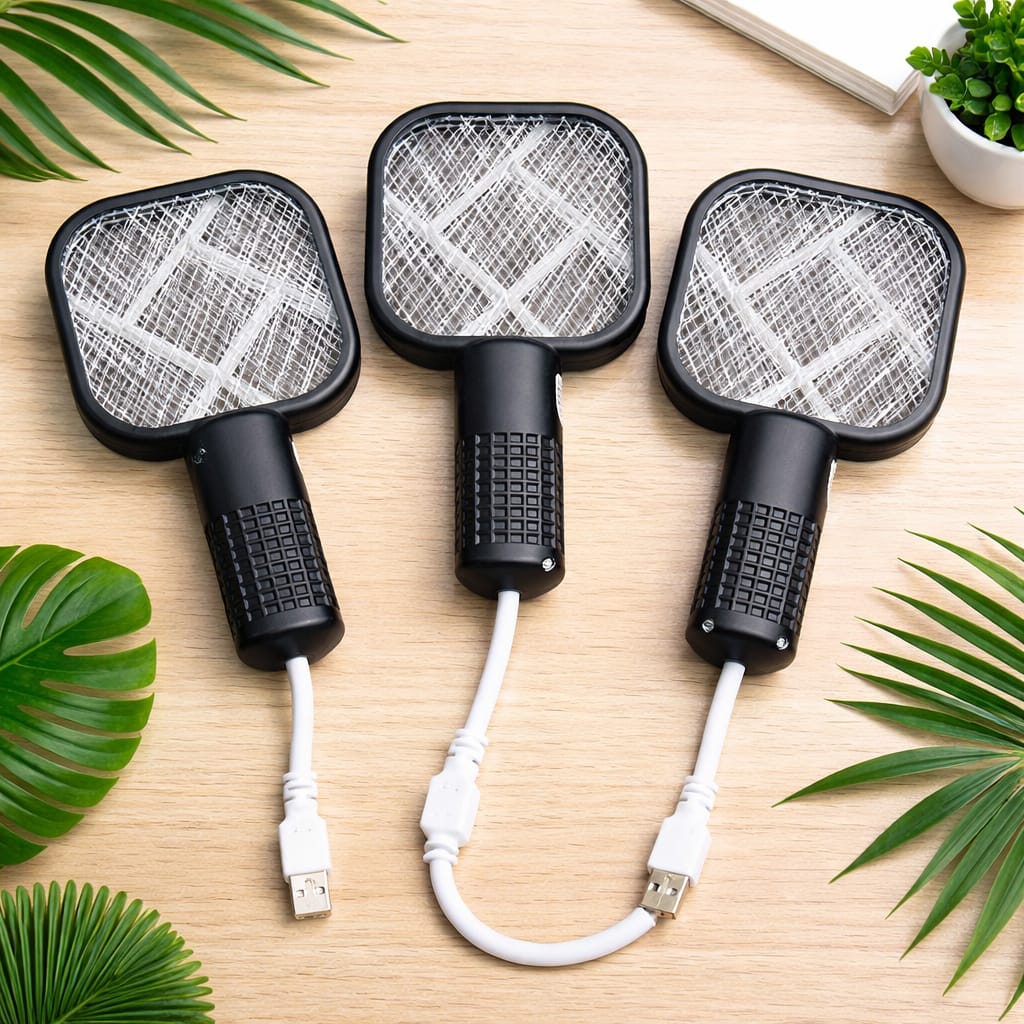 Mini Electric Mosquito Swatter With USB Charging - Fly & Bug Killer