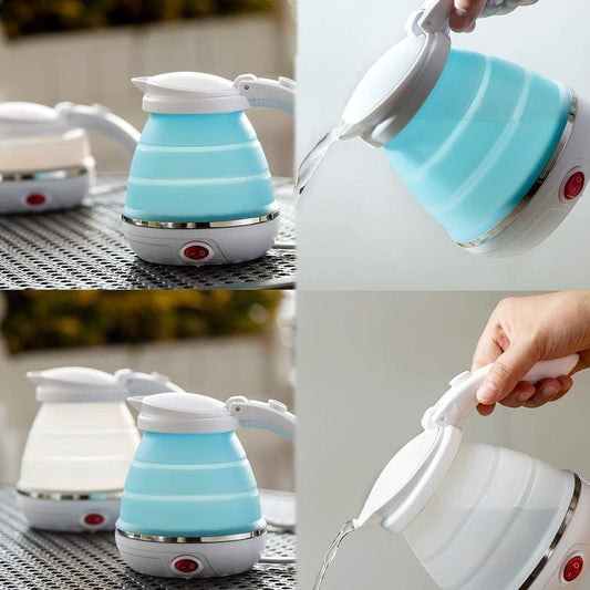 Travel Electric Portable Foldable 600ML Kettle Collapsible Silicon 220V 50Hz for Tea