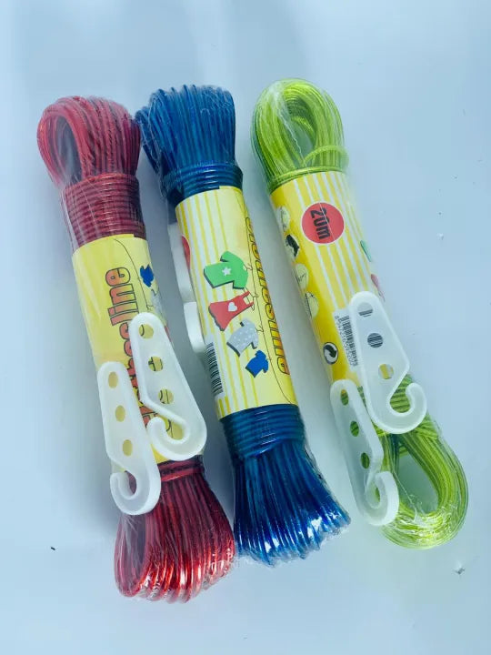 20 Meters Strong Wet Cloth Laundry Rope Coated Metal Cloth Drying Wire
