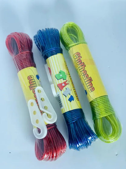 20 Meters Strong Wet Cloth Laundry Rope Coated Metal Cloth Drying Wire