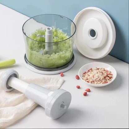 3-in-1 Food Chopper | Hand Press Vegetable & Fruit Push Chopper