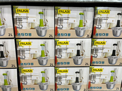 3-in-1 Food Chopper | Hand Press Vegetable & Fruit Push Chopper