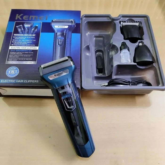 Kemei 3-in-1 Rechargeable Hair Trimmer KM-6330