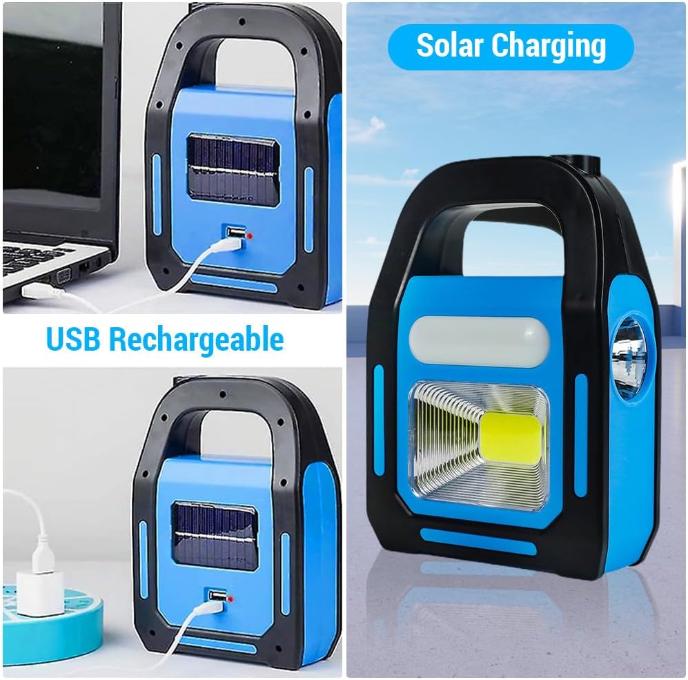 3-in-1 Solar Camping Lantern | Outdoor LED Rechargeable Camping Light
