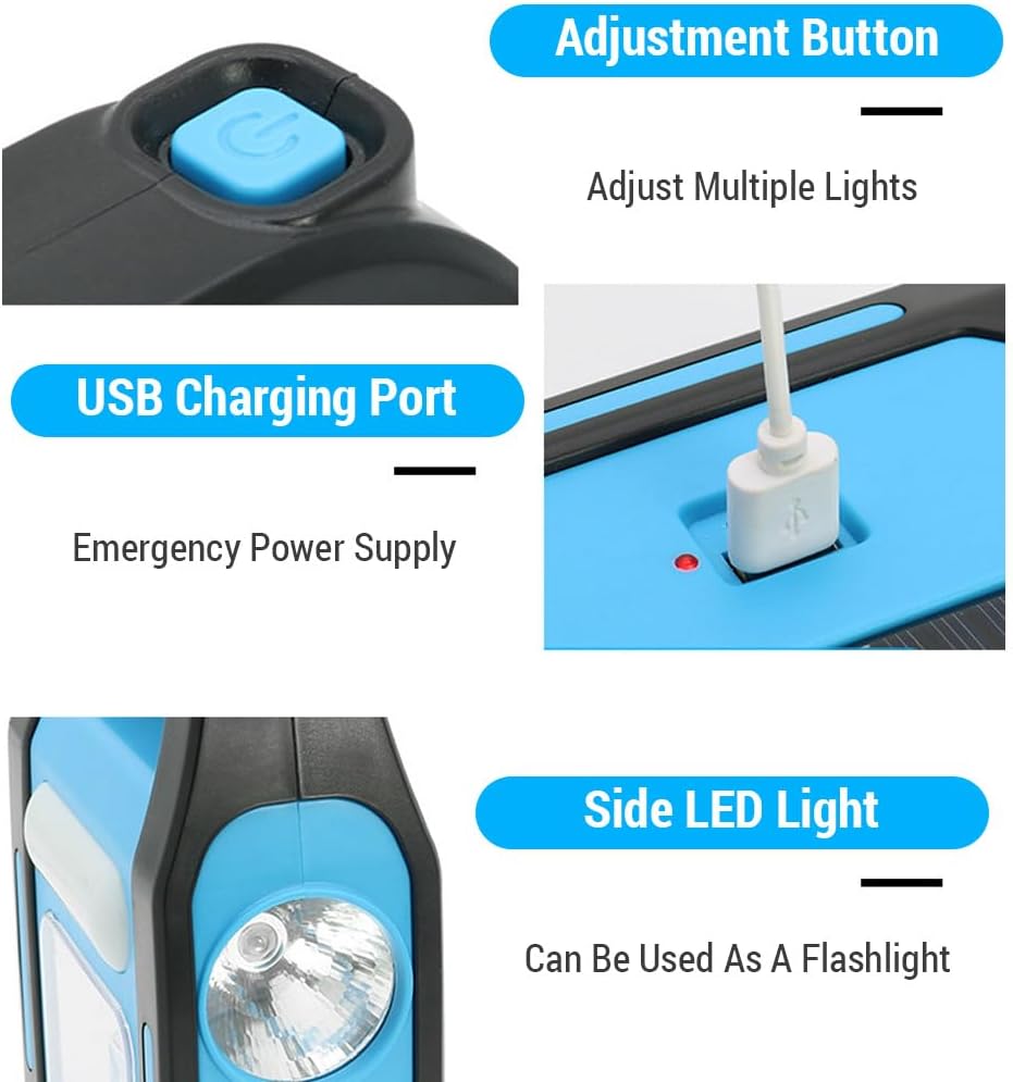 3-in-1 Solar Camping Lantern | Outdoor LED Rechargeable Camping Light
