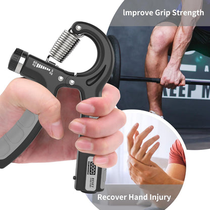 Adjustable Hand Grip Strengthener | Wrist, Finger & Forearm Exerciser
