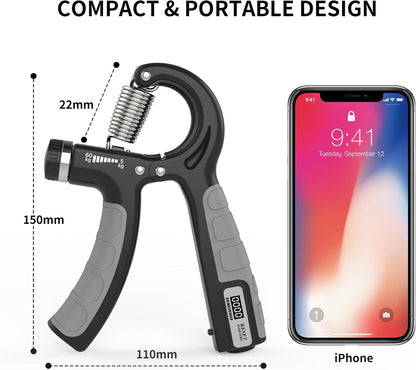 Adjustable Hand Grip Strengthener | Wrist, Finger & Forearm Exerciser