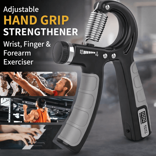 Adjustable Hand Grip Strengthener | Wrist, Finger & Forearm Exerciser