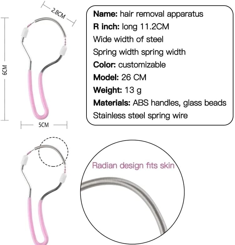 EpiRoller Spring Epilator Tool Fast, Wax-Free Facial Hair Removal