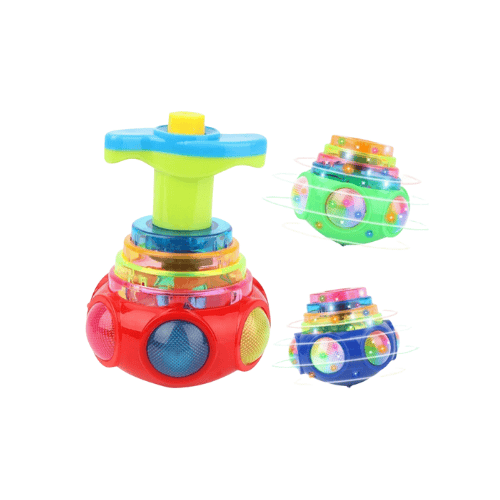 Magic Lattoo LED Spinning Toy for Kids | Light & Music Spin Top (Multicolor)