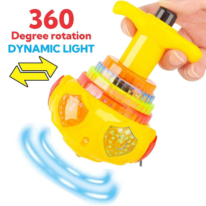 Magic Lattoo LED Spinning Toy for Kids | Light & Music Spin Top (Multicolor)
