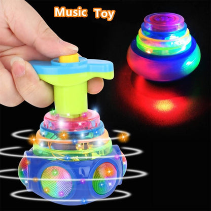 Magic Lattoo LED Spinning Toy for Kids | Light & Music Spin Top (Multicolor)