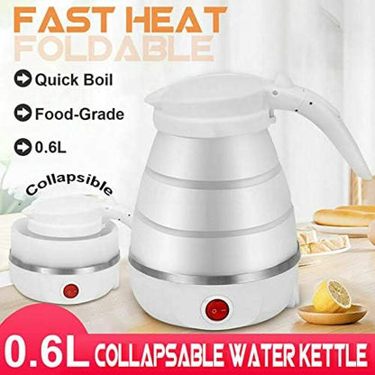 Travel Electric Portable Foldable 600ML Kettle Collapsible Silicon 220V 50Hz for Tea