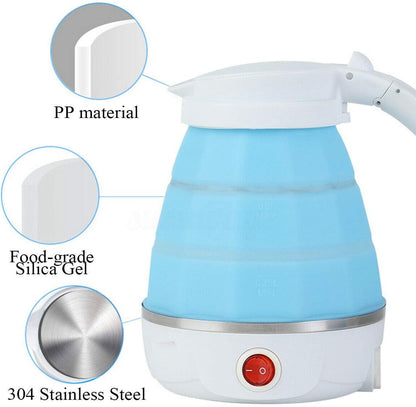 Travel Electric Portable Foldable 600ML Kettle Collapsible Silicon 220V 50Hz for Tea
