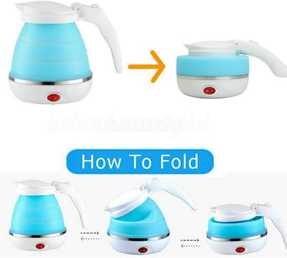 Travel Electric Portable Foldable 600ML Kettle Collapsible Silicon 220V 50Hz for Tea
